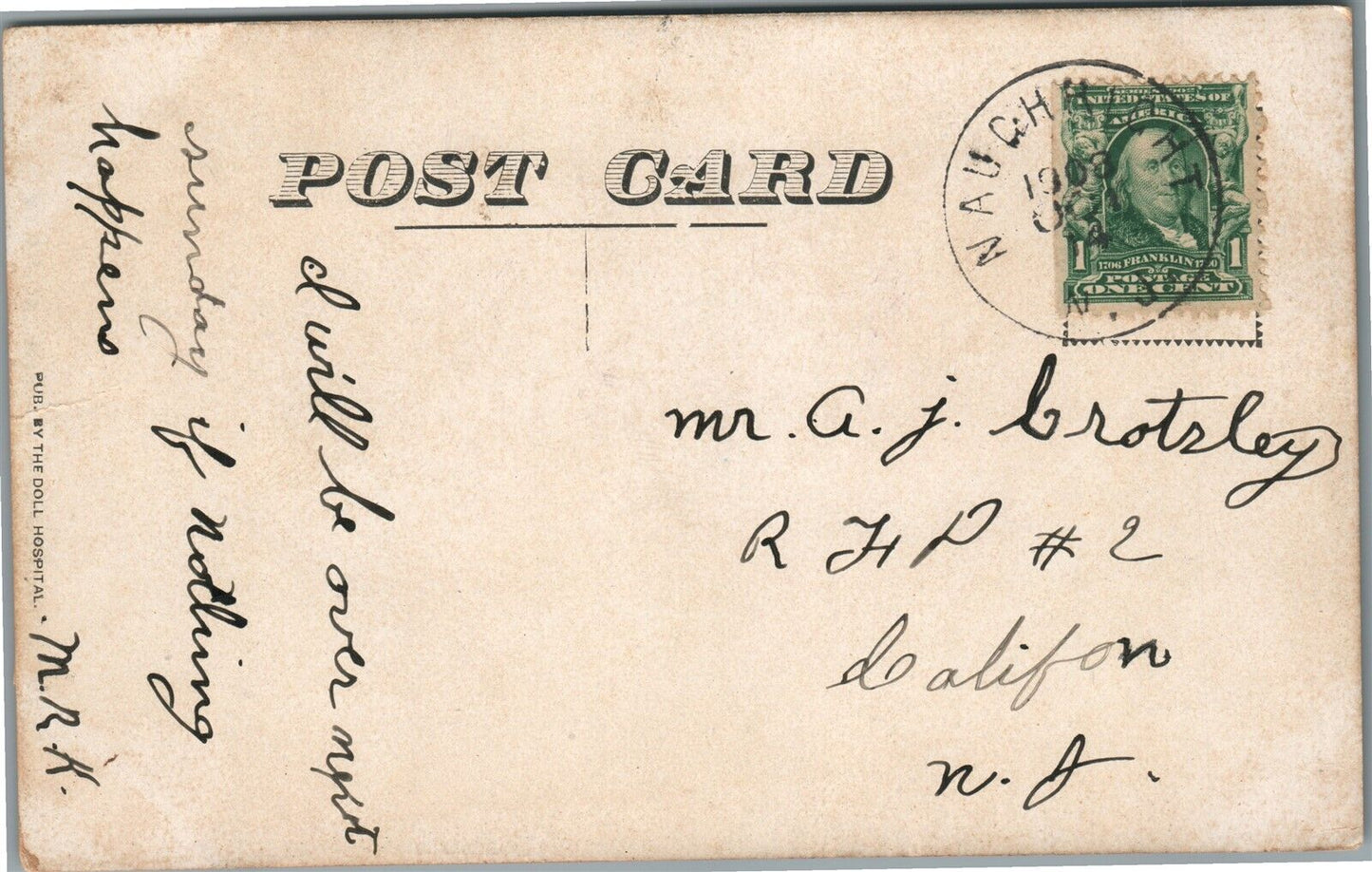 LAMBERTVILLE NJ NEW POST OFFICE ANTIQUE POSTCARD