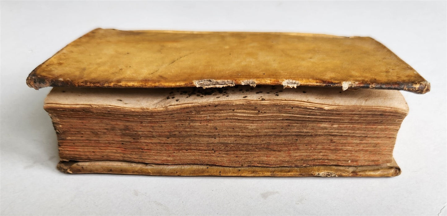 1714 CUM ANOTATION DIVERSORUM by SUETONIUS antique vellum bound