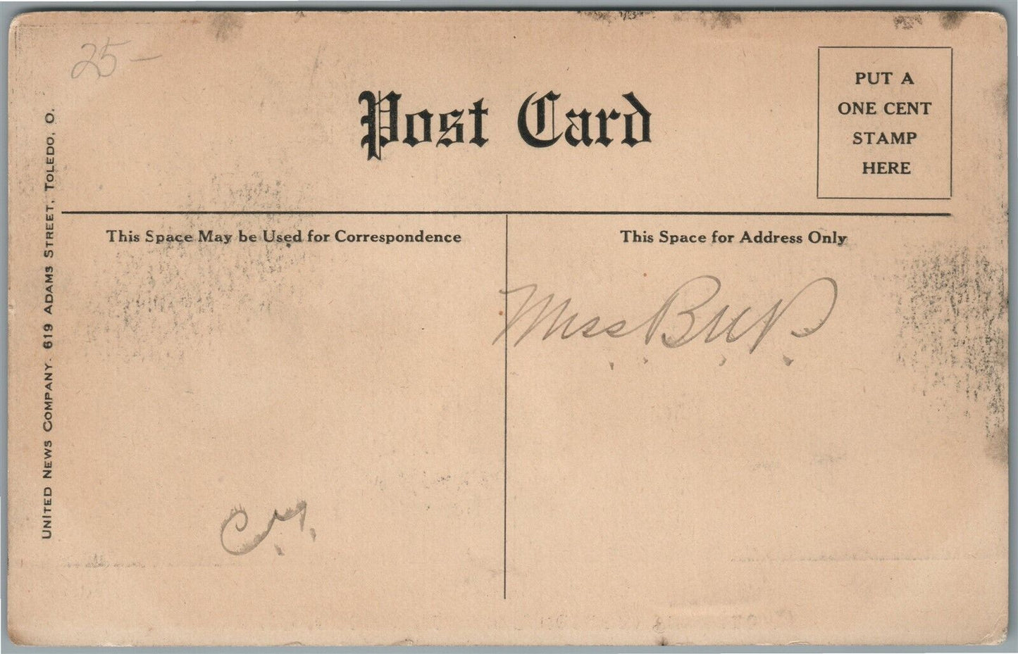 TOLEDO OH GREAT KING WAMBA CARNIVAL ANTIQUE POSTCARD