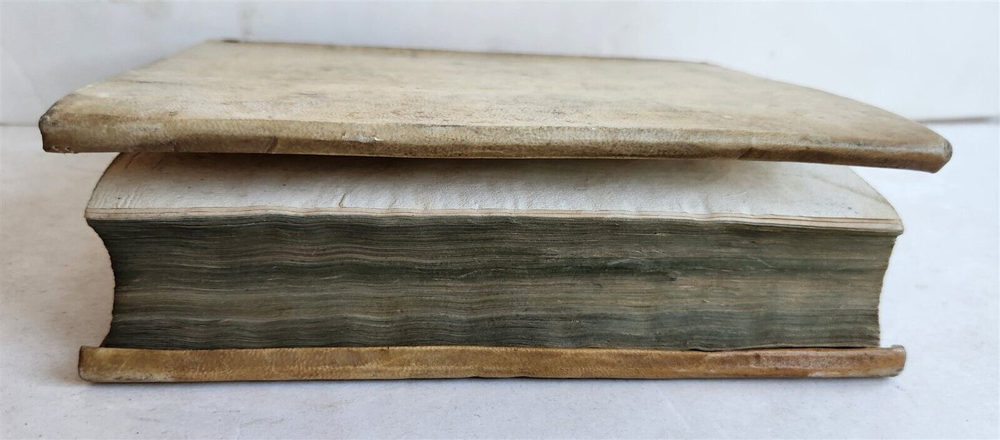 1580 CHRONOLOGY OF THE WORLD by F. SANSOVINO antique VELLUM BOUND