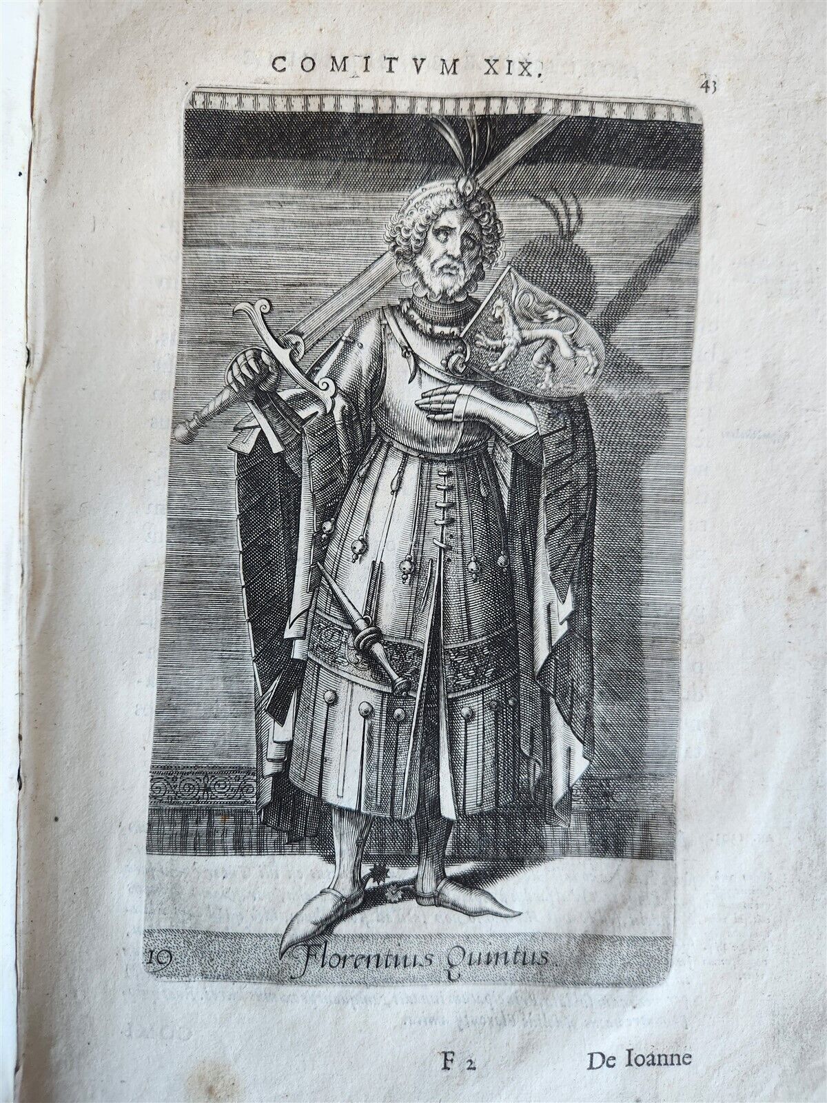 1584 HISTORY of HOLLAND antique ILLUSTRATED vellum bound Netherlands 16th CENT.
