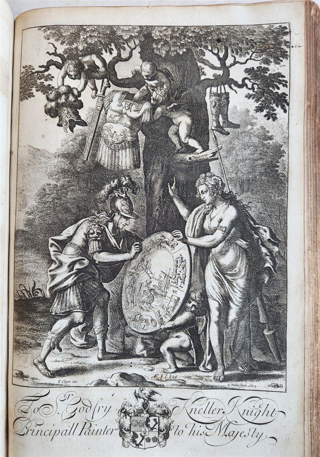 1697 WORKS of VIRGIL by DRYDEN antique ILLUSTRATED w/ 101 AMAZING PLATES