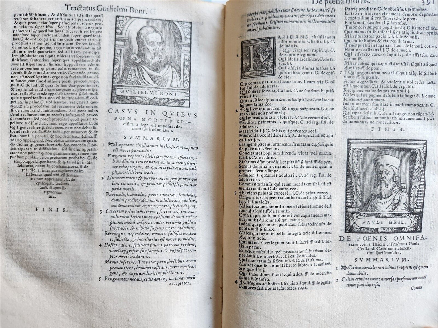 1563 ILLUSTRATED LAW BOOK by Giovanni Ziletti antique Vellum binding 16th CENT.