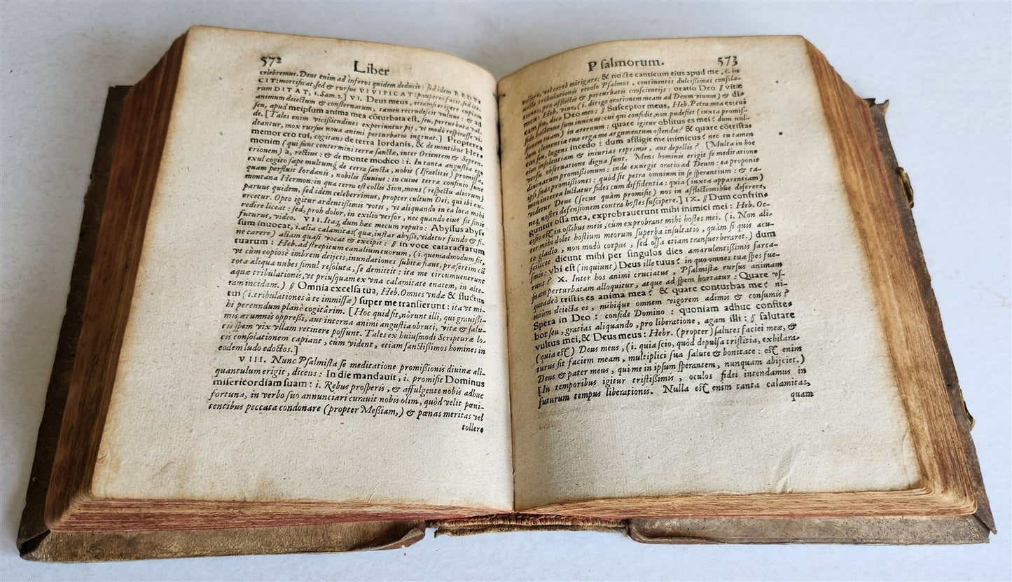 1578 BIBLE in LATIN OLD TESTAMENT ANTIQUE 16th CENTURY PIGSKIN BOUND L. OSIANDER