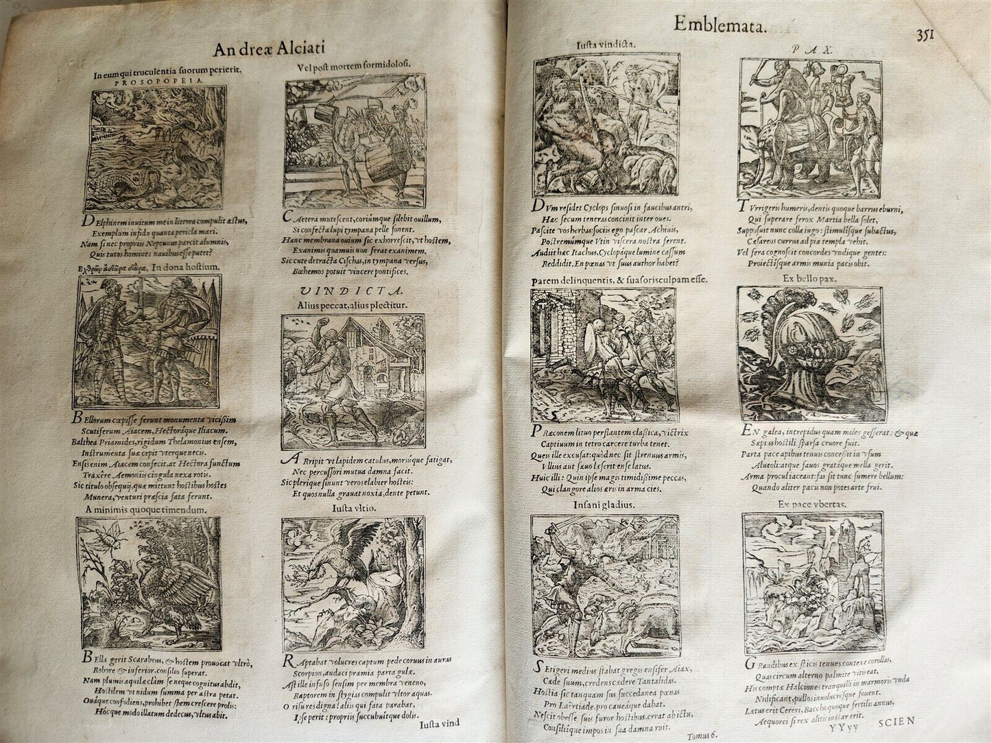 1560 ANDREA ALCIATO ILLUSTRATED FOLIO antique Alciati iuriscons. mediolanensis