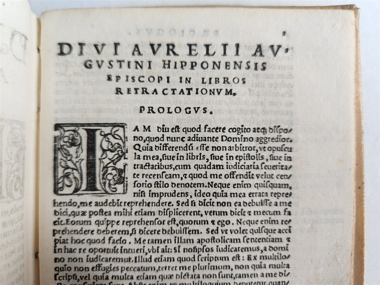 1542 OMNIUM OPERUM DIVI AURELII AUGUSTINI antique VELLUM BOUND 16th CENTURY