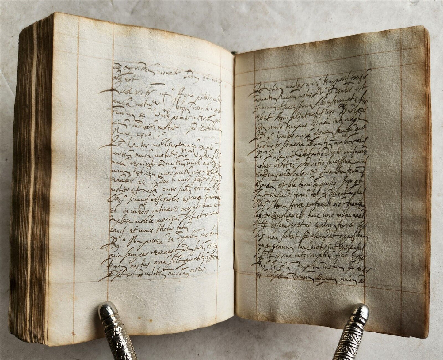 1611 MANUSCRIPT on PHYSICS antique 214 leaves VELLUM BINDING