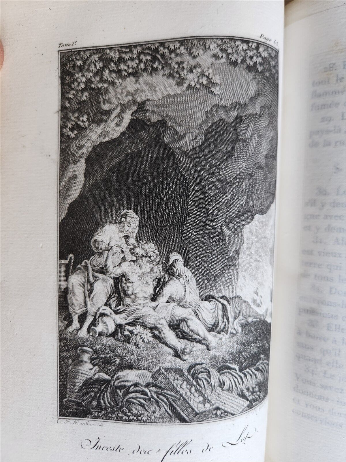 1789 BIBLE in FRENCH ILLUSTRATED w/ 300 PLATES 12 VOLUMES SET antique