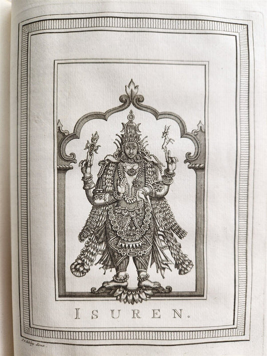 1755 TRAVELS TO INDIA antique Histoire generale des voyages vol. 13 ILLUSTRATED