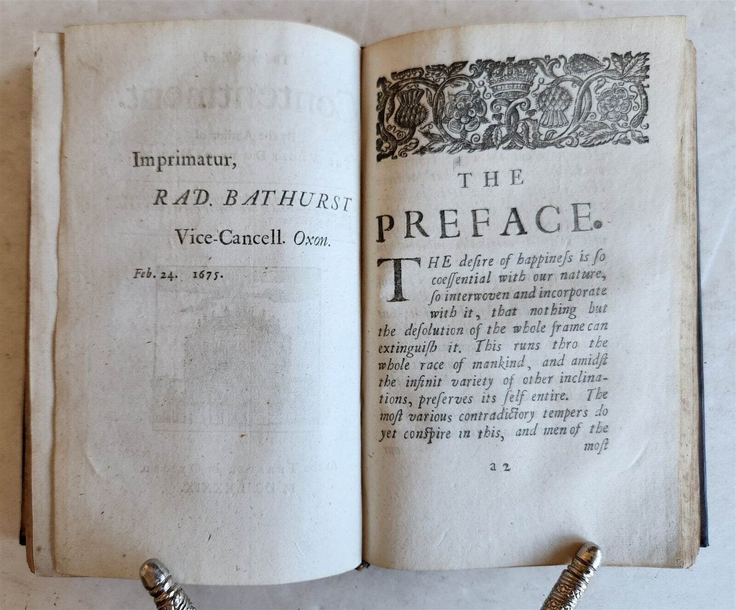 1677 THE GOVERNMENT OF THE TONGUE by Allestree antique in ENGLISH