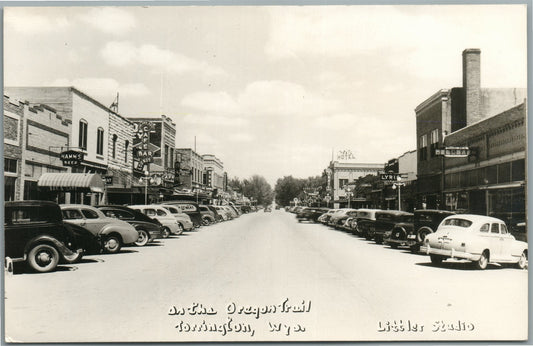TORRINGTON WY on the Oregon Trail VINTAGE REAL PHOTO POSTCARD RPPC