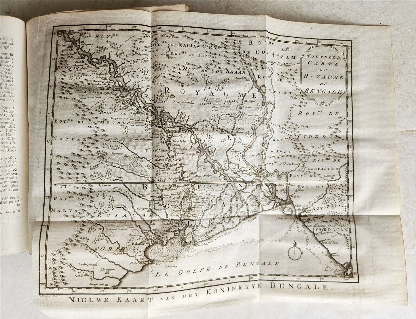 1755 TRAVELS TO INDIA antique Histoire generale des voyages vol. 13 ILLUSTRATED