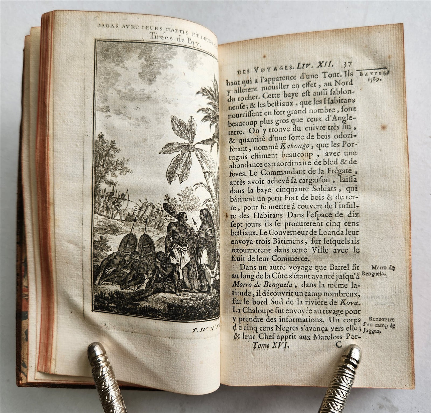 1748 HISTOIRE des VOYAGES antique vol.16 illustrated CONGO AFRICA