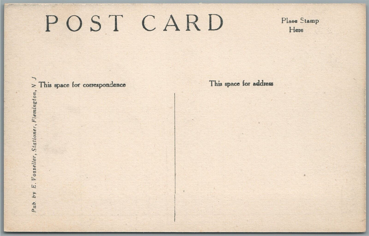 FLEMINGTON NJ OLD STONE BRIDGE ANTIQUE POSTCARD