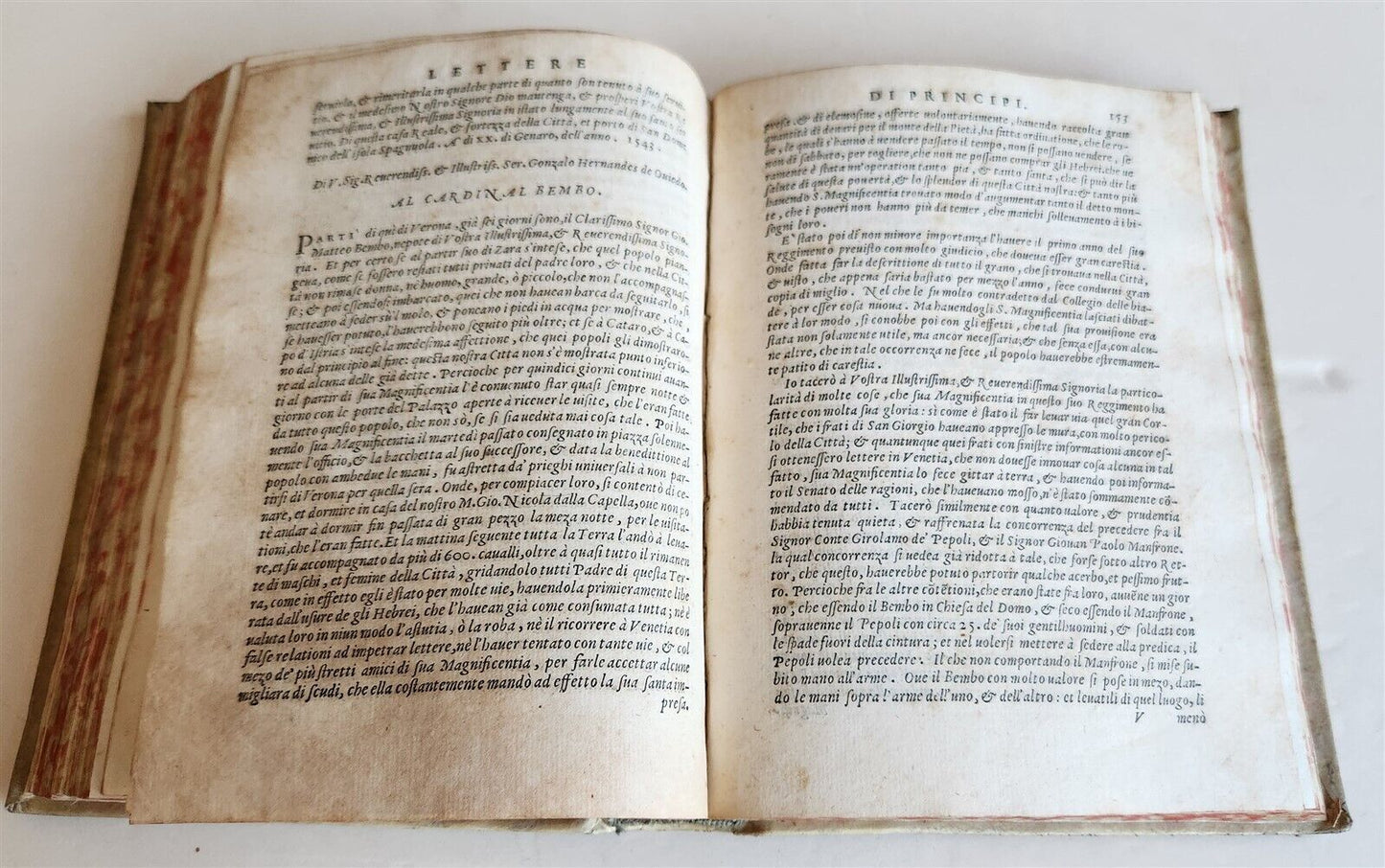 1570 LETTERE DI PRINCIPI antique VELLUM LETTERS of PRINCES