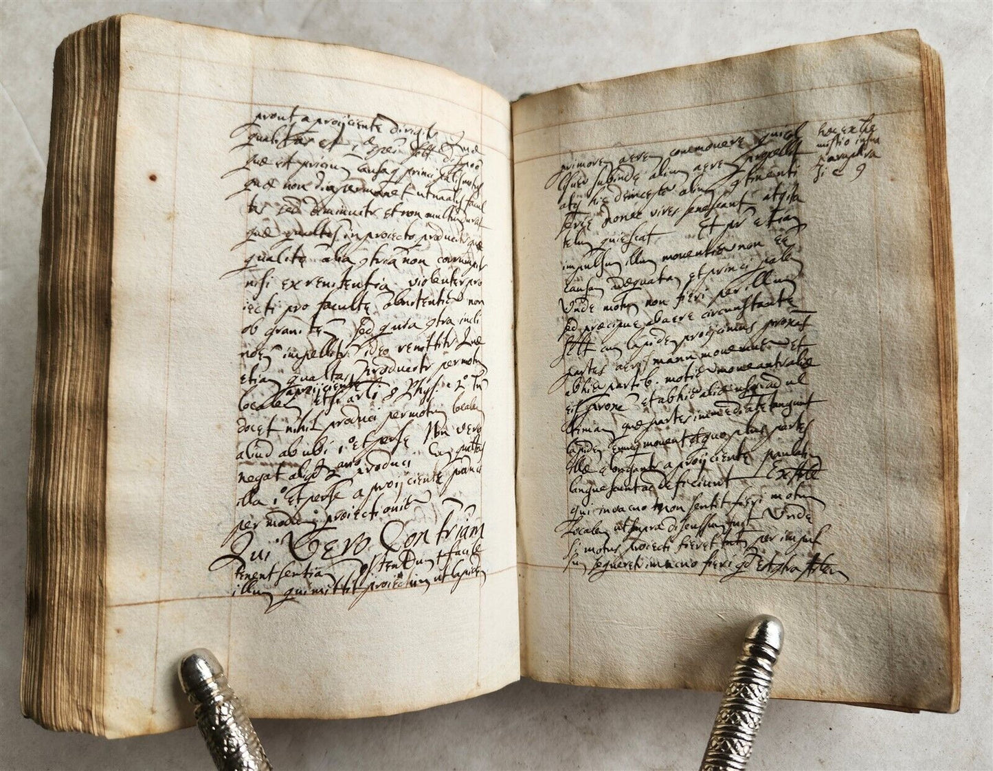 1611 MANUSCRIPT on PHYSICS antique 214 leaves VELLUM BINDING