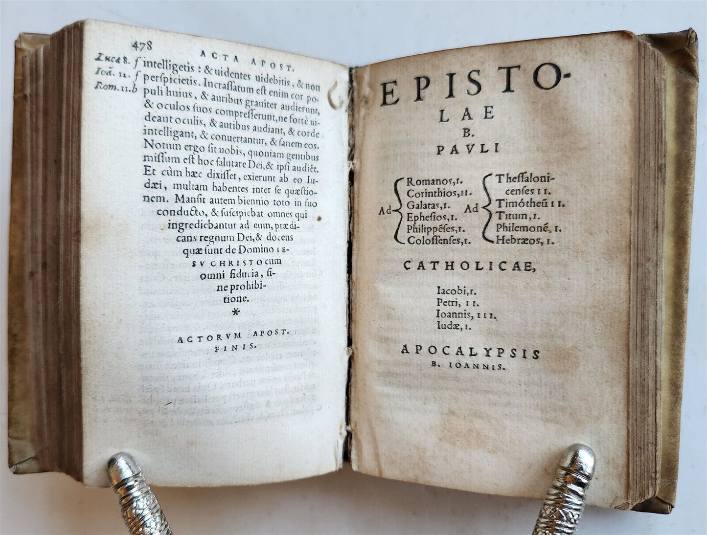 1558 BIBLE IN LATIN ILLUSTRATED antique 16th CENTURY vellum bound NEW TESTAMENT