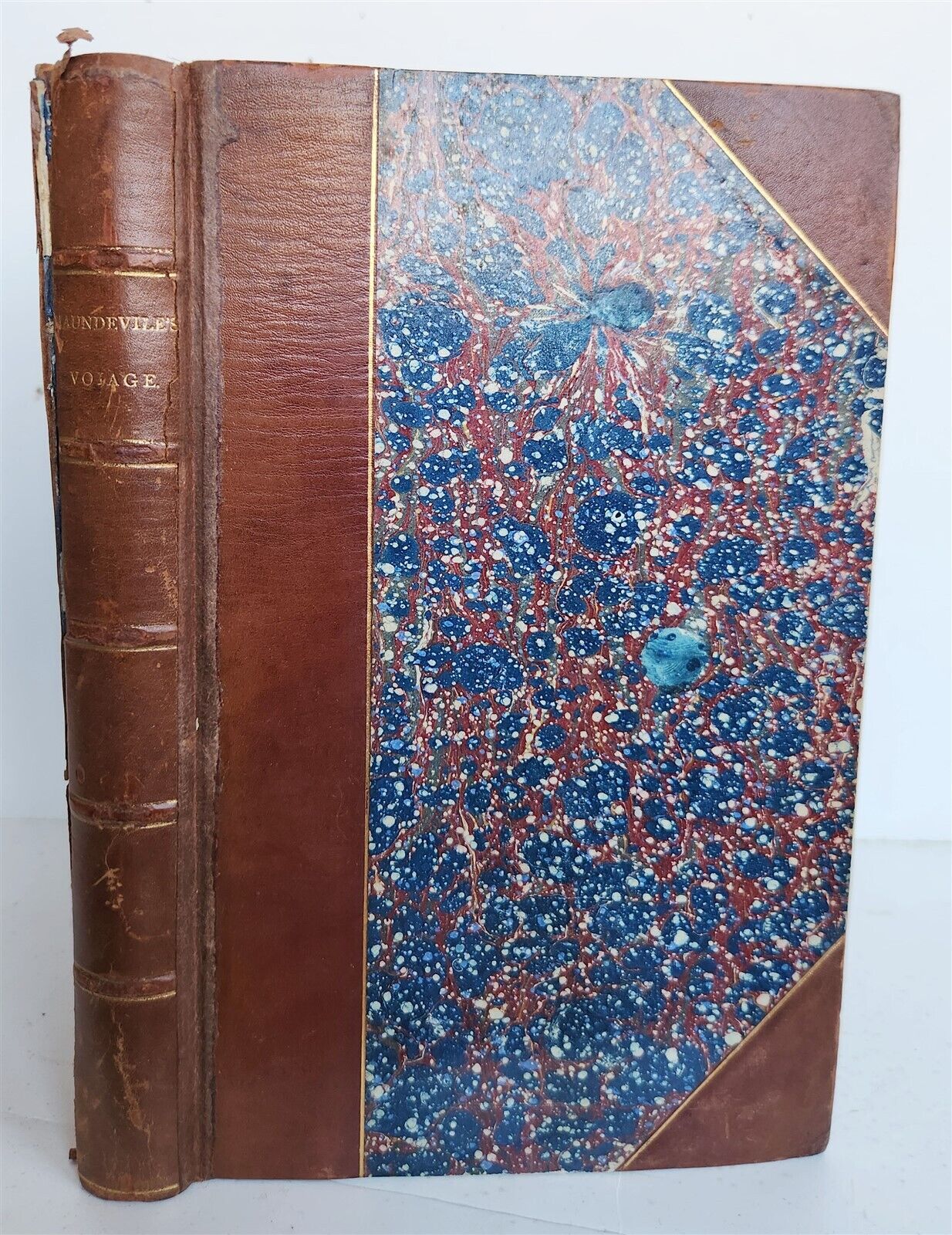 1839 Voiage and Travaile of Sir John Maundevile ILLUSTRATED antique