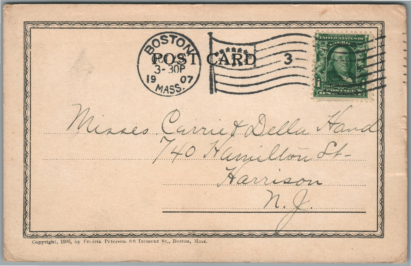 ENGLAND AMERICA ALLIES WWI ERA COLUMBIA ANTIQUE POSTCARD