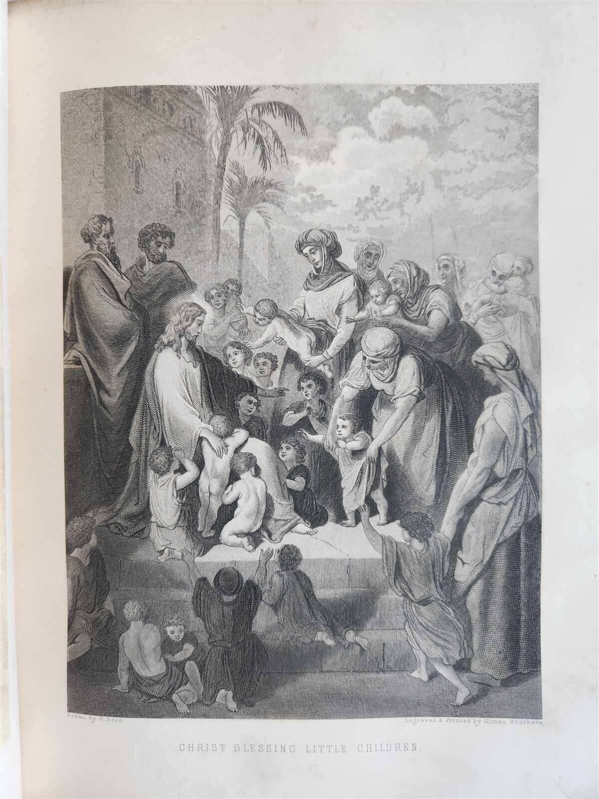 1870s BIBLE SALESMAN SAMPLE RARE antique AMERICANA ILLUSTRATED FOLIO G. DORE