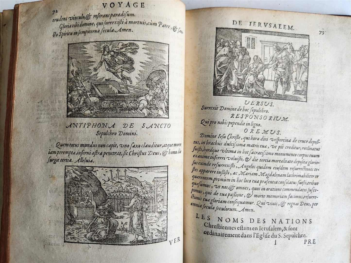 1573 VOYAGE to JERUSALEM & HOLY LAND PLACES antique FULLY ILLUSTRATED w/ MAPS