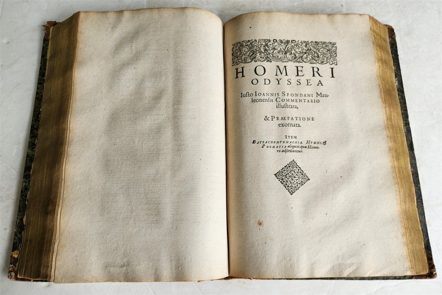 1606 HOMER ILLIAD & ODYSSEY antique in LATIN & GREEK early 17th CENTURY FOLIO