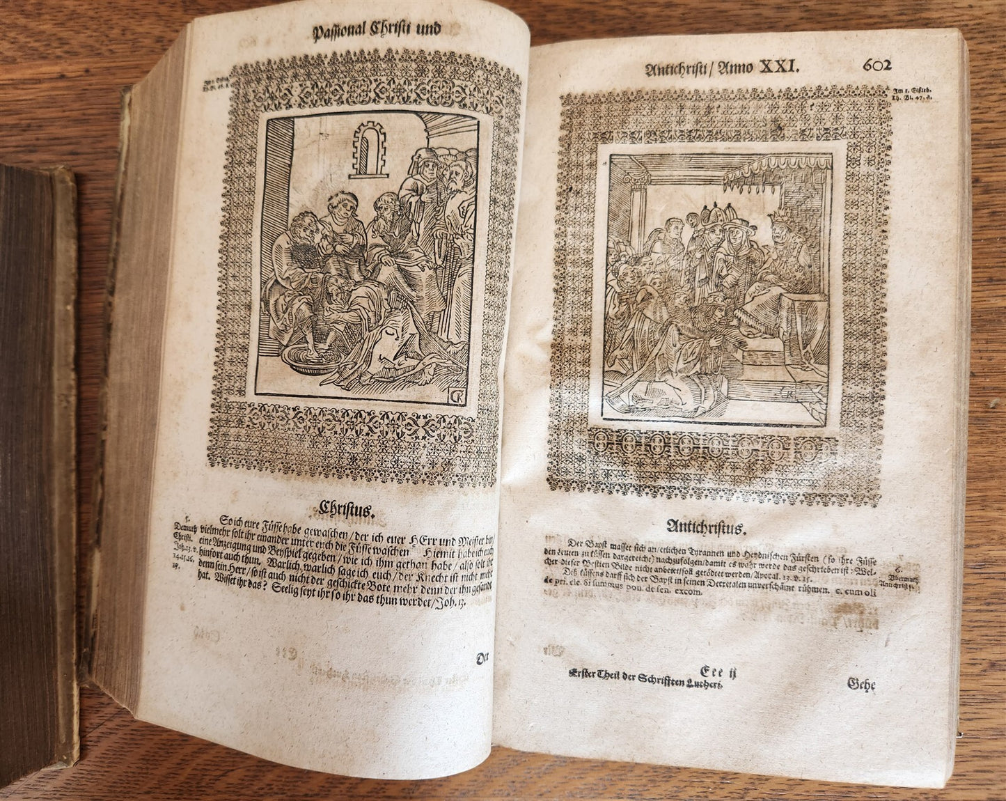 1661-1664 MARTIN LUTHER WORKS 7 FOLIO VOLS antique VELLUM in GERMAN ILLUSTRATED
