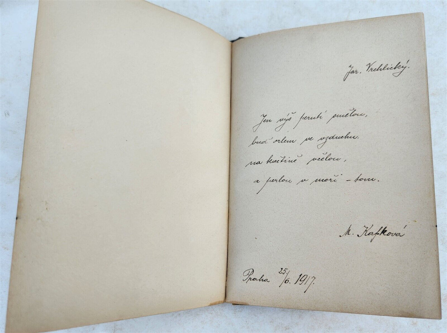 1912-18 ALBUM AMICORUM - MANUSCRIPT CZECH GERMAN BOOK antique POETRY ILLUSTRATED