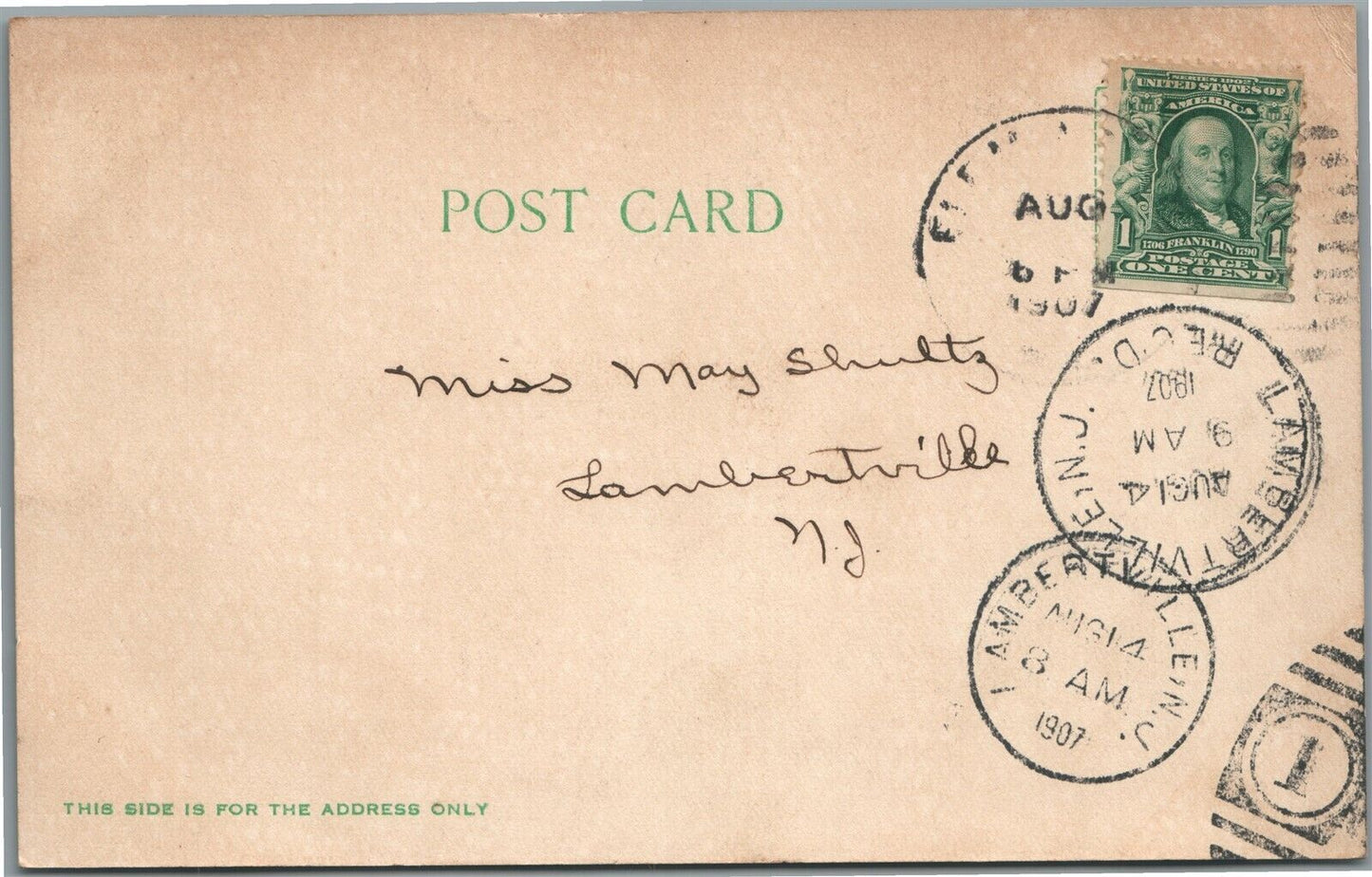 FLEMINGTON NJ COURT & COUNTY BUILDINGS ANTIQUE POSTCARD