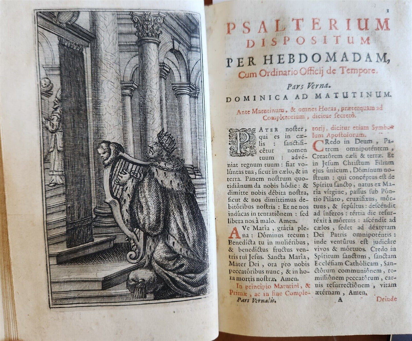 1700s BREVARIUM ROMANUM antique