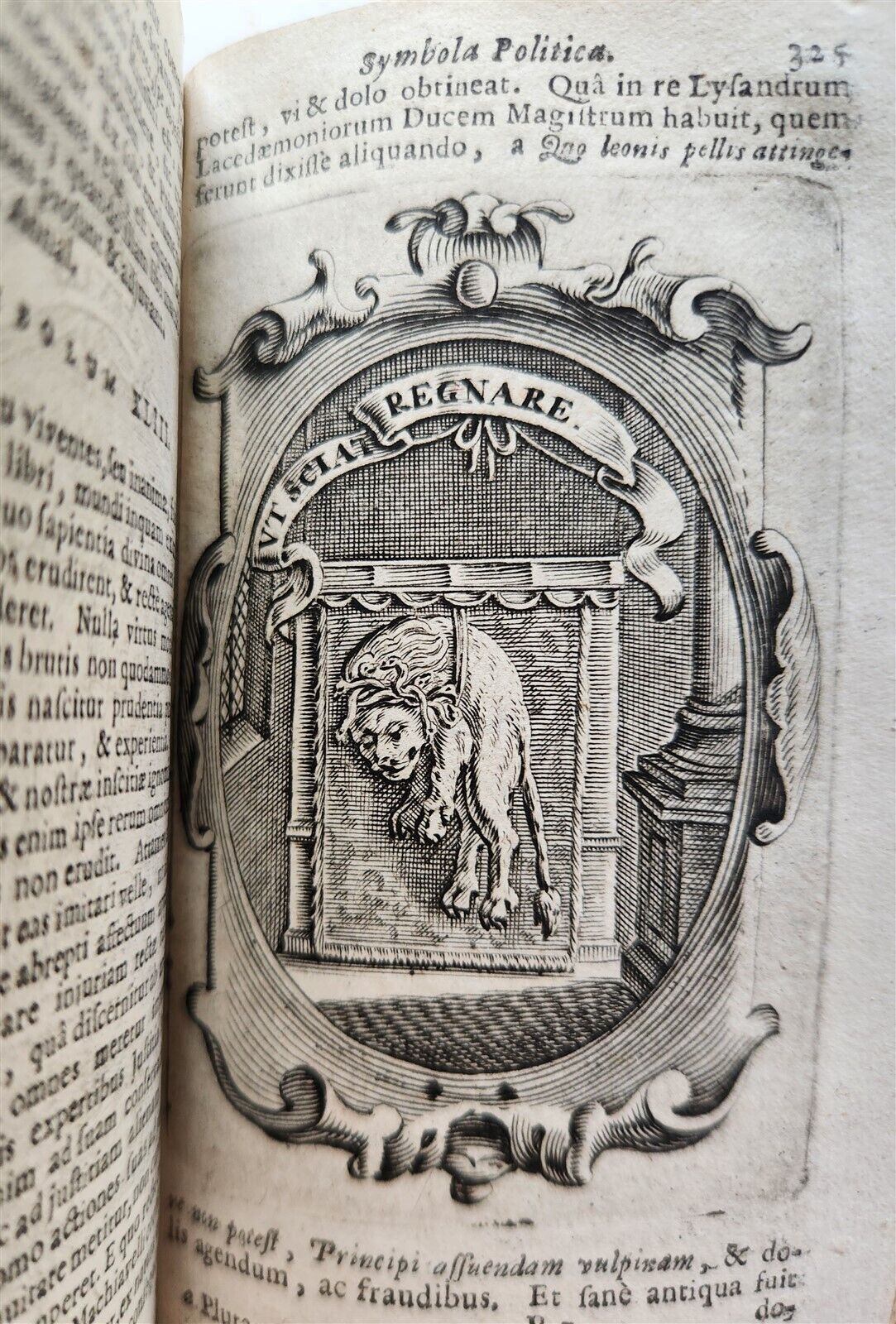 1659 EMBLEMATA by SAAVEDRA FAJARDO antique VELLUM BINDING ILLUSTRATED