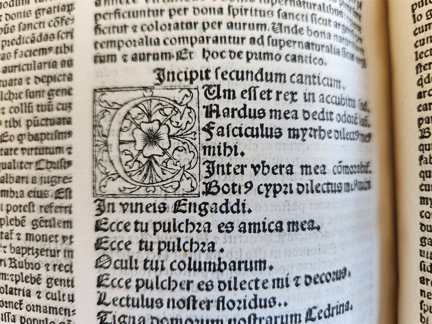 1533 POST-INCUNABULA EXPLANATION of PSALMS by Perez de Valentia antique FOLIO