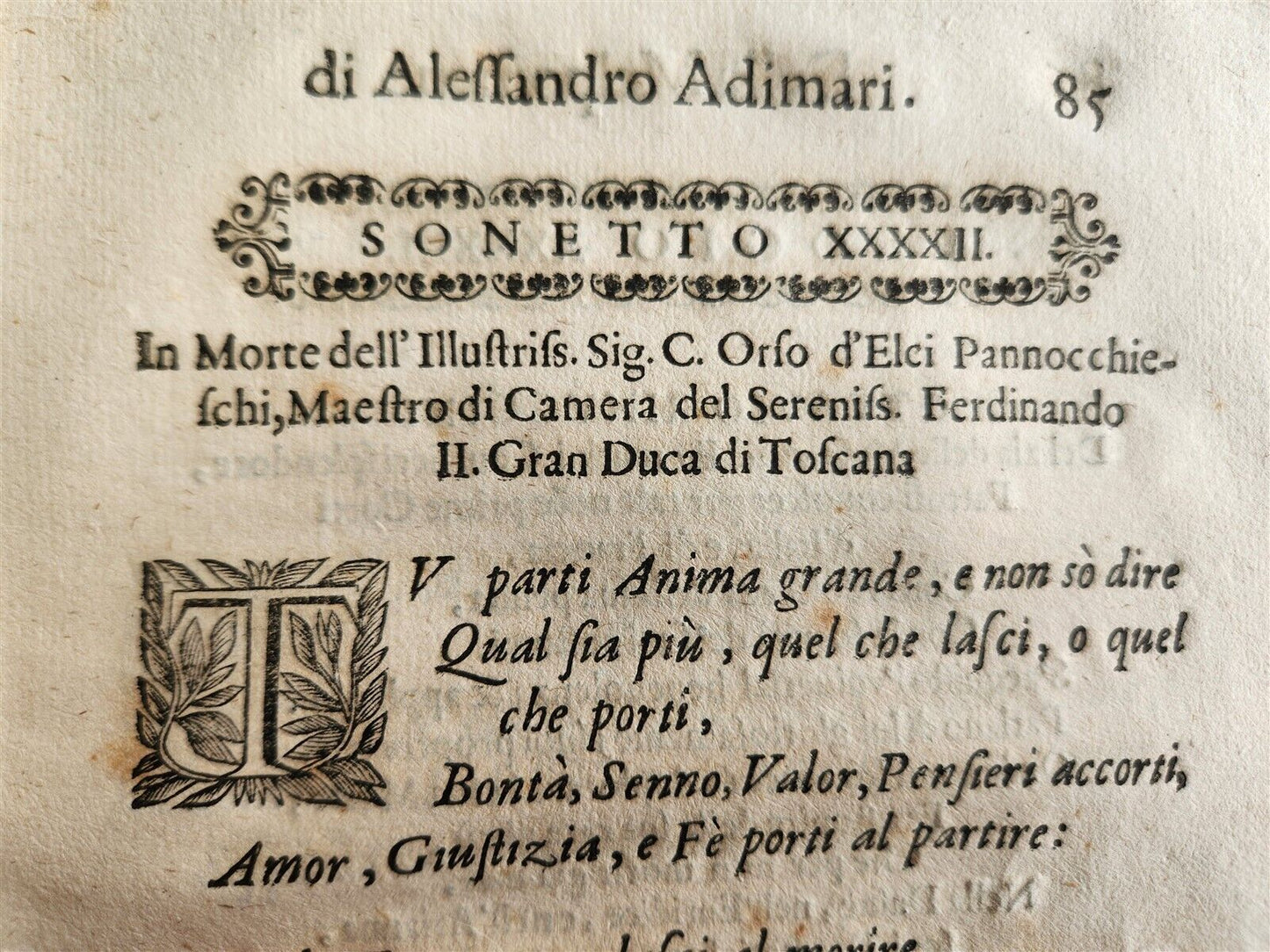 1649 LA MELPOMENE OPERA antique VELLUM BOUND POETRY in FRENCH