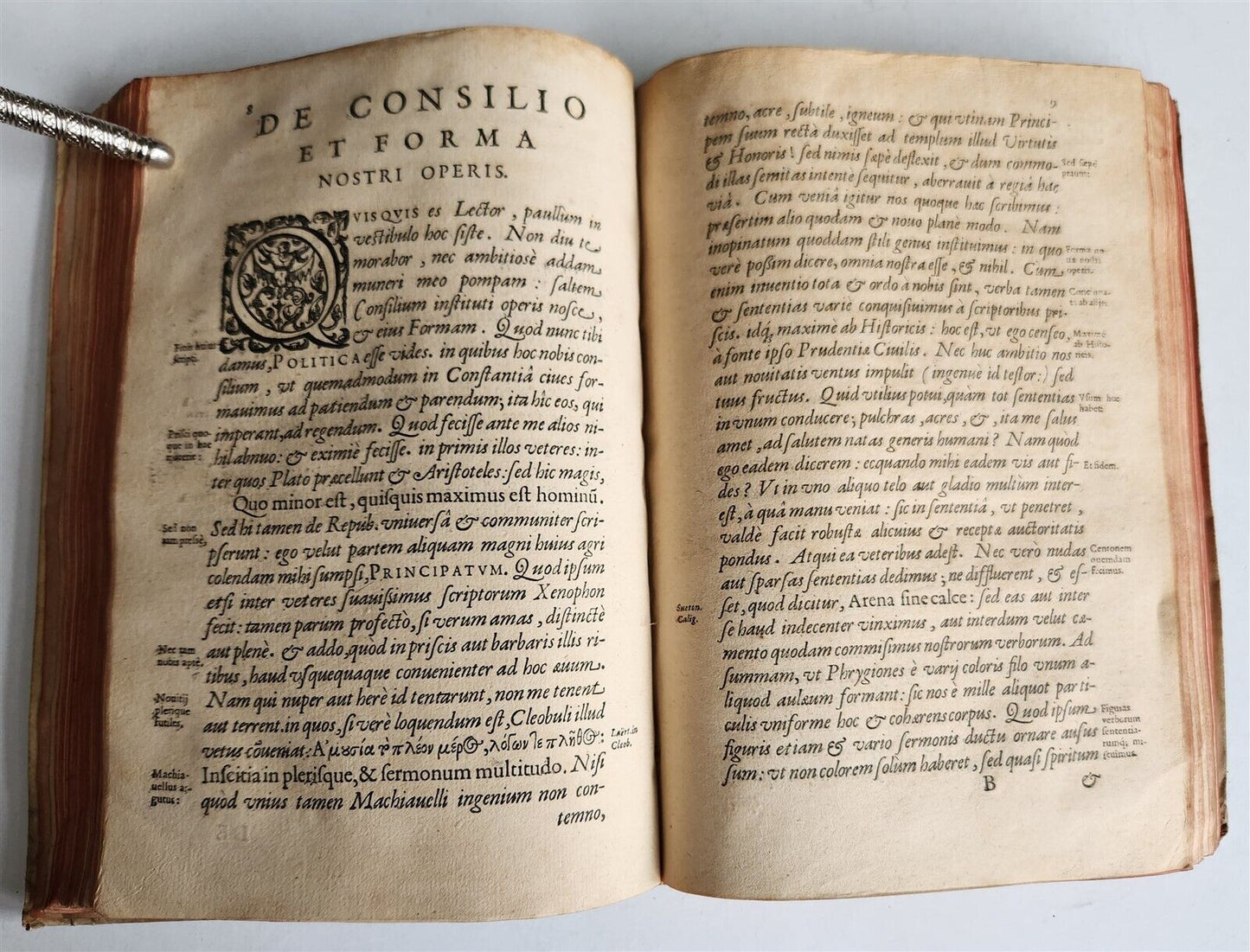 1623 ARISTOTLE antique POLITICORUM vellum bound w/ manuscript cover