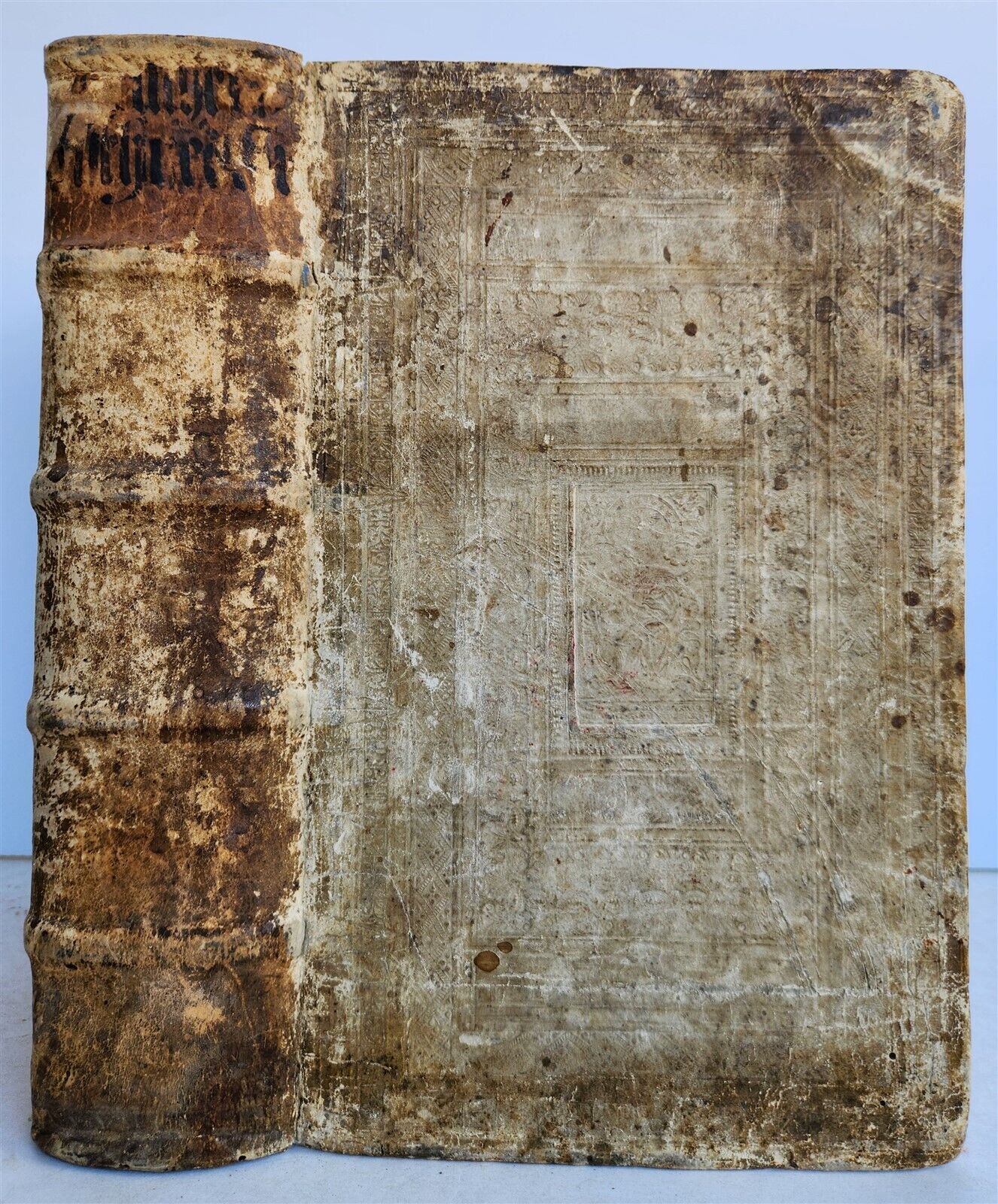 1567 COLLOQVIA by MARTIN LUTHER antique PIGSKIN BOUND FOILIO