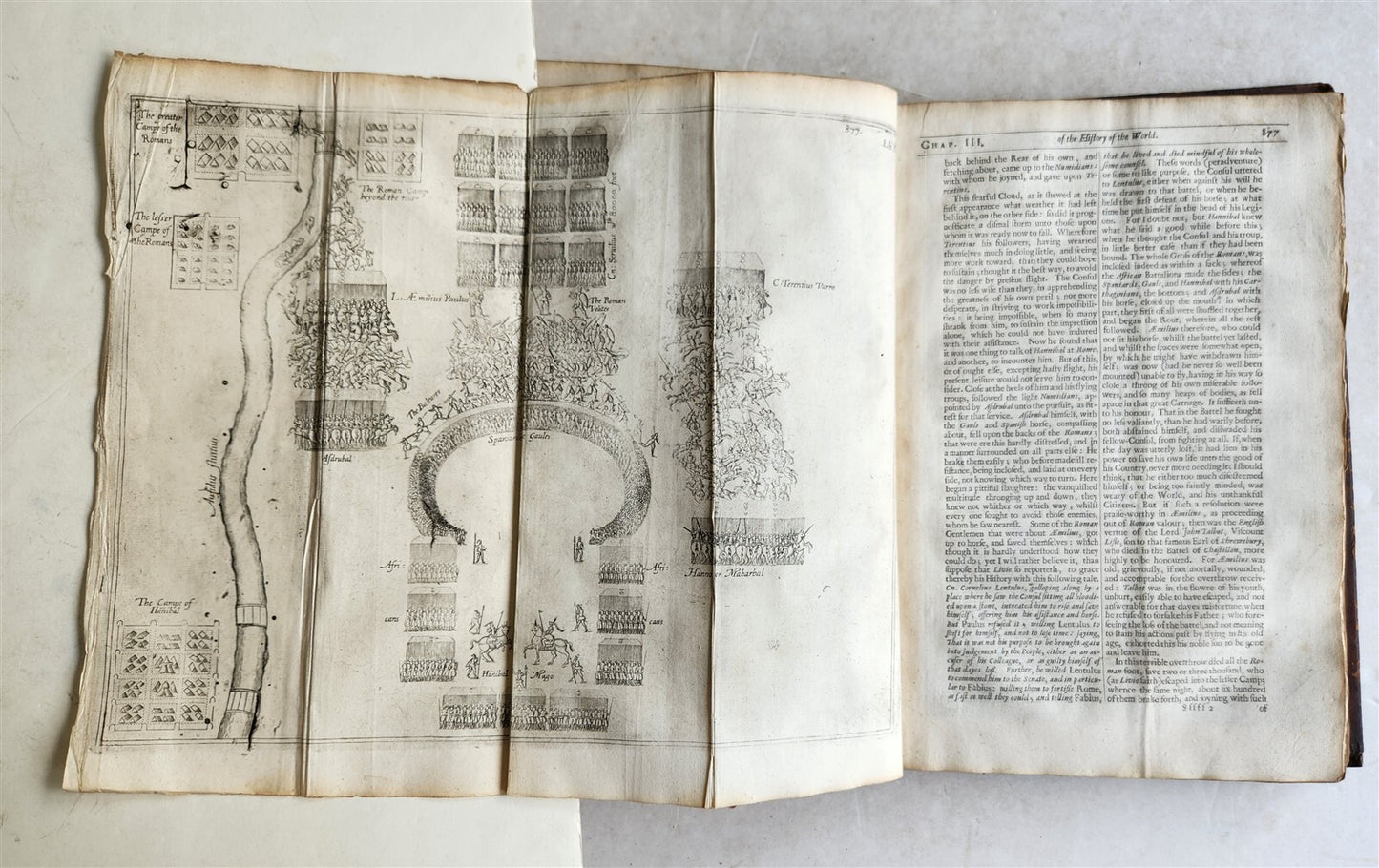 1666 HISTORY of the WORLD by WALTER RALEIGH antique ILLUSTRATED w/ PLANS English