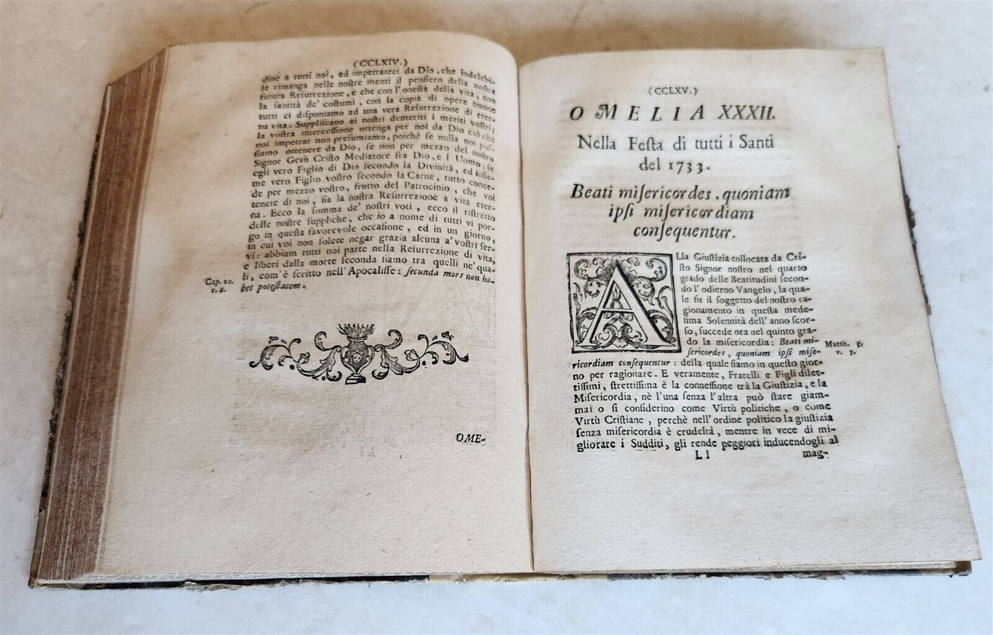 1739 OMELIE DETTE DA ALESSANDRO BORGIA antique RARE SERMONS
