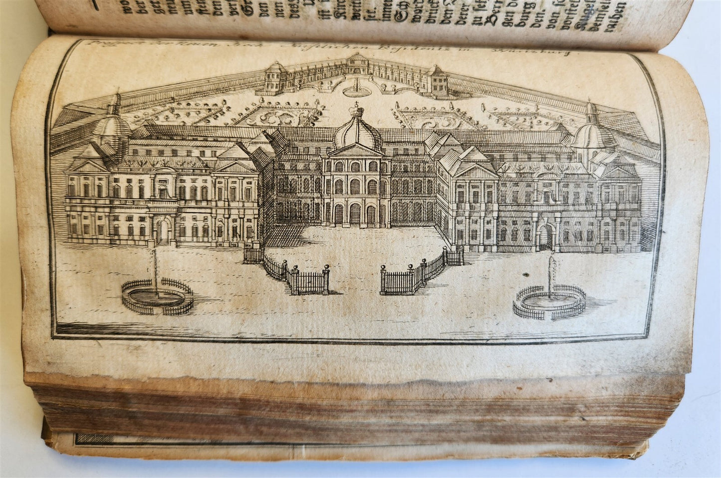 1740 ANTIQUITIES & GEOGRAPHY of GERMAN RIVERS antique ILLUSTRATED