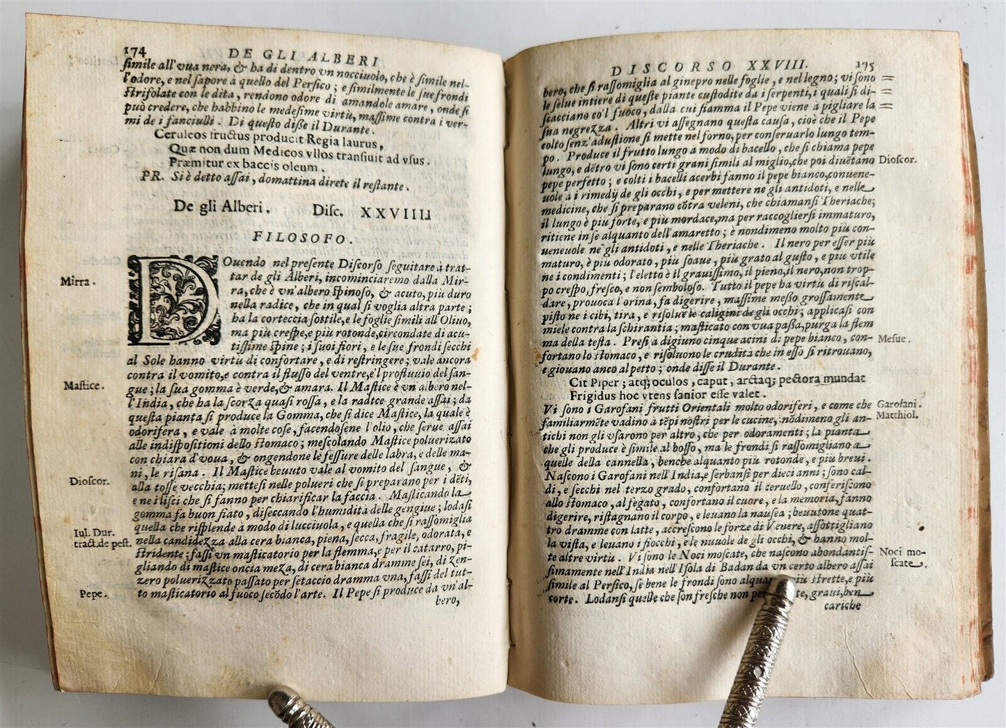 1614 IL PRENCIPE VIRTUOSO DIALOGO di OTTAUIO DURANTE ROMANO antique VELLUM