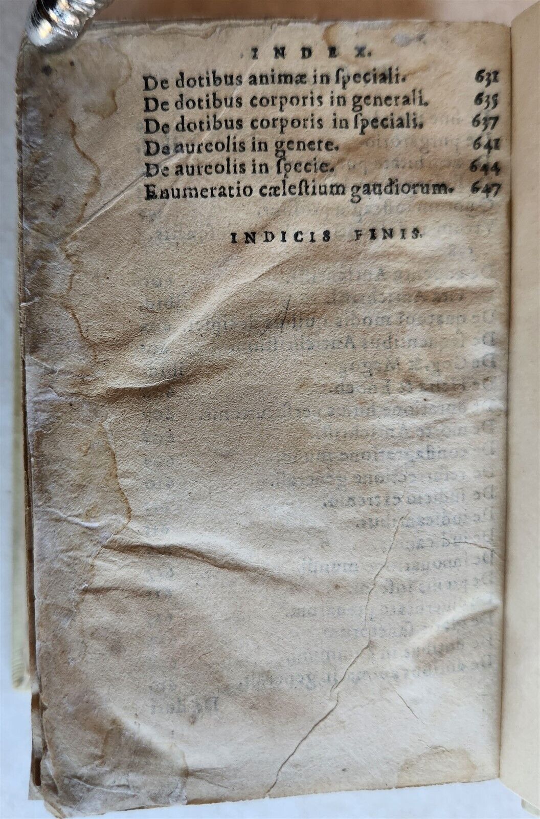 1573 THEOLOGY by IOANNEM DE COMIS antique 16th CENTURY vellum