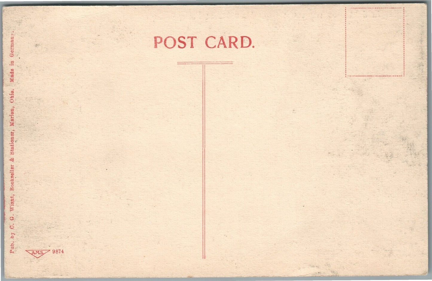 ST.PARIS OH SPRINGFIELD STREET ANTIQUE POSTCARD