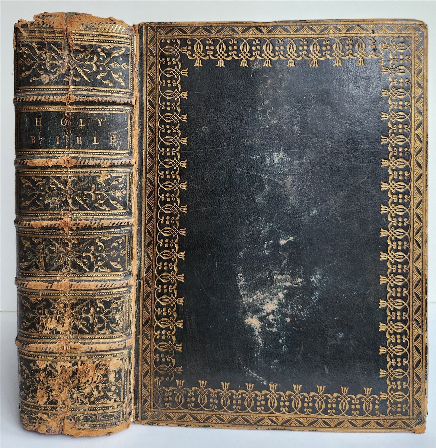 1677 BIBLE in ENGLISH OLD & NEW TESTAMENT antique Cambridge John Hayes