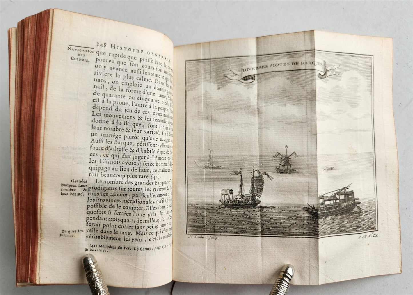 1749 HISTOIRE des VOYAGES antique Vol.22 CHINA TRAVELS illustrated
