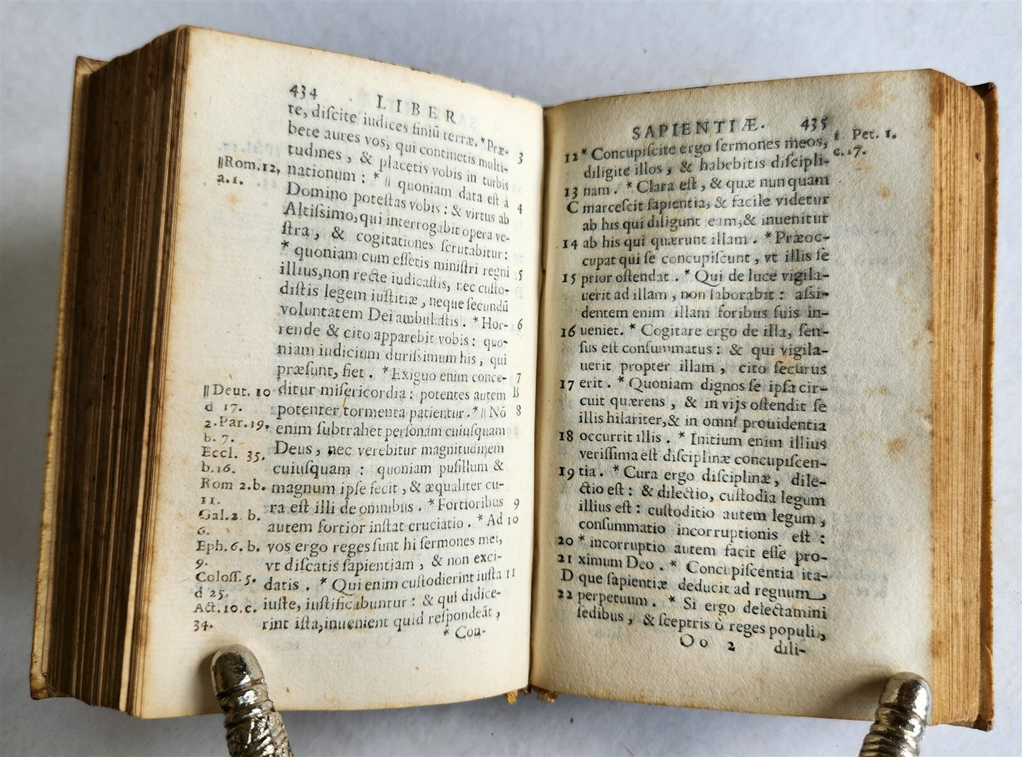 1624 LIBRI PSALMORUM antique VELLUM BINDING Bible Psalms