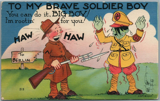 AMERICAN WWII ERA COMIC ANTIQUE POSTCARD