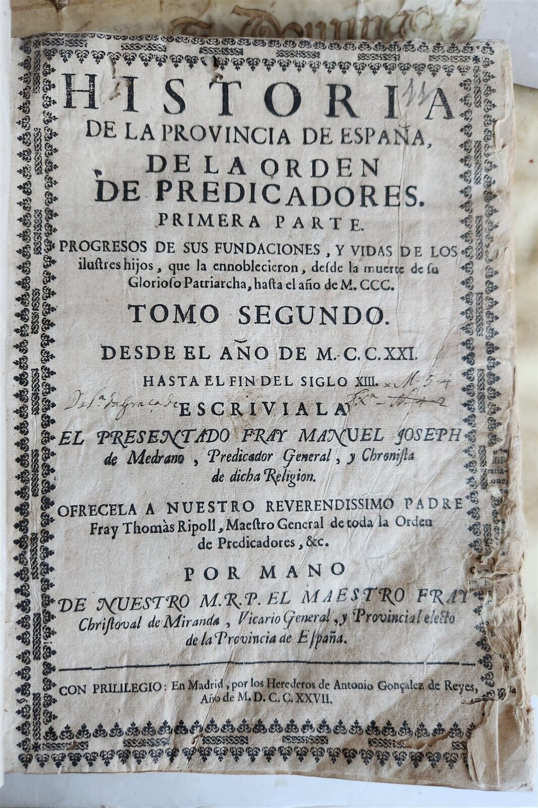 1725-34 HISTORY of SPAIN 5 VOLUMES antique VELLUM BOUND in SPANISH