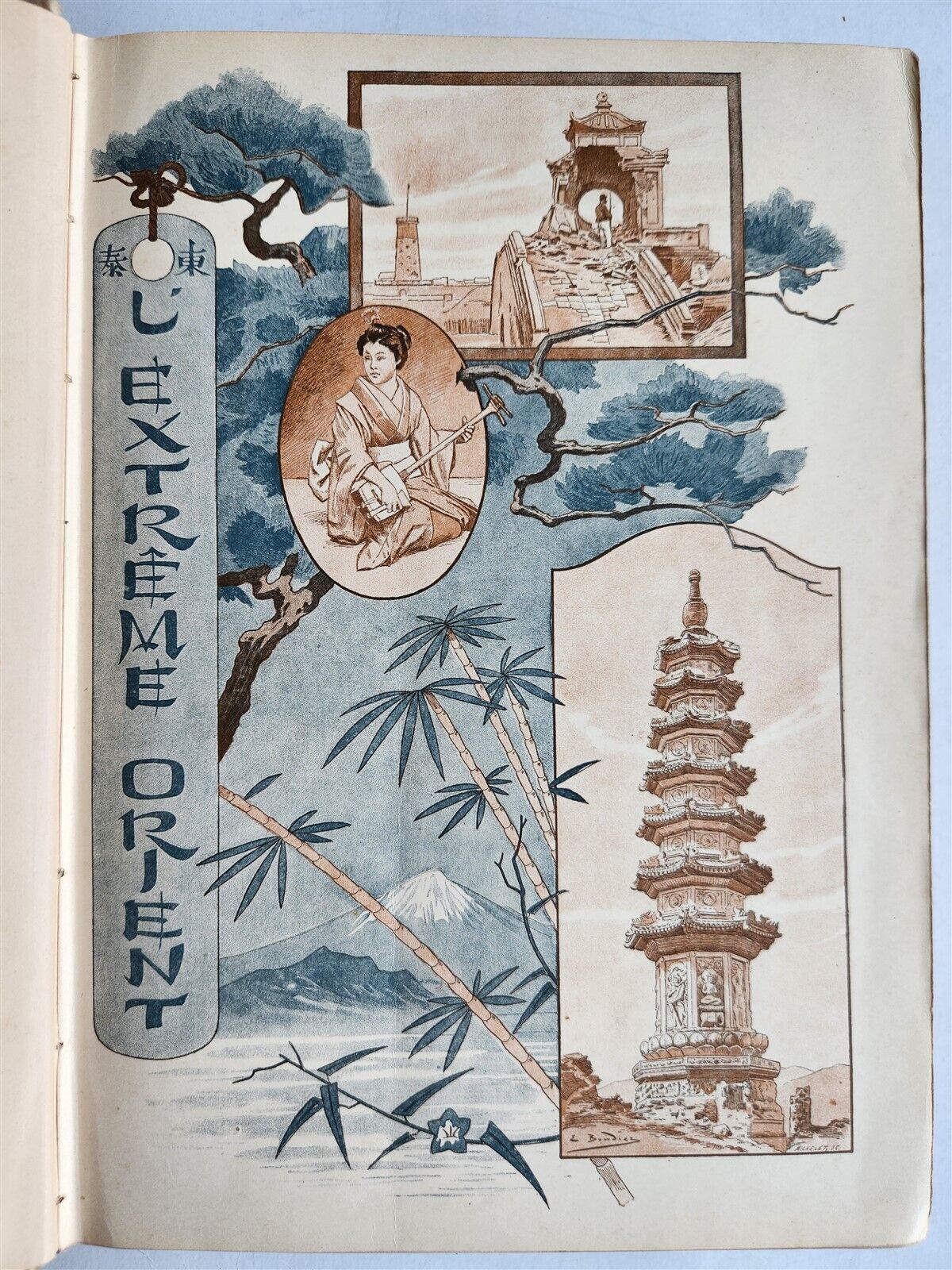 1887 L'EXTREME ORIENT ILLUSTRATED antique SIAM CHINA JAPAN