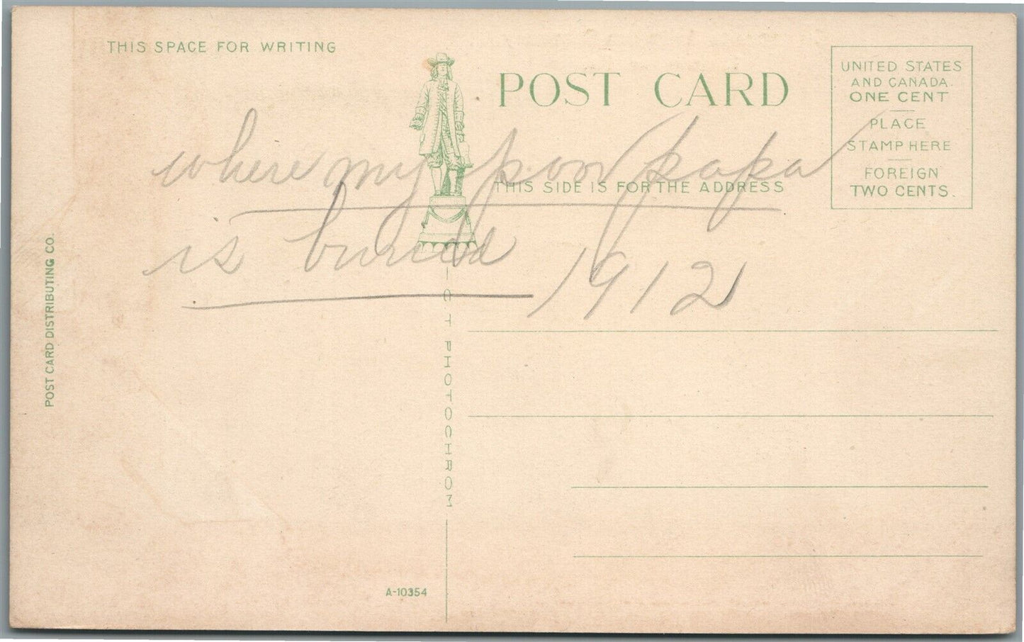 LANSDOWNE PA ENTRANCE TO ARLINGTON CEMETERY ANTIQUE POSTCARD