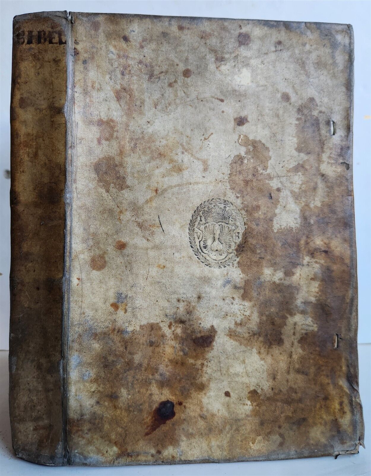 1659 FIGURES OF THE BIBLE in DUTCH antique ILLUSTRATED w/ 233 ENGRAVINGS vellum