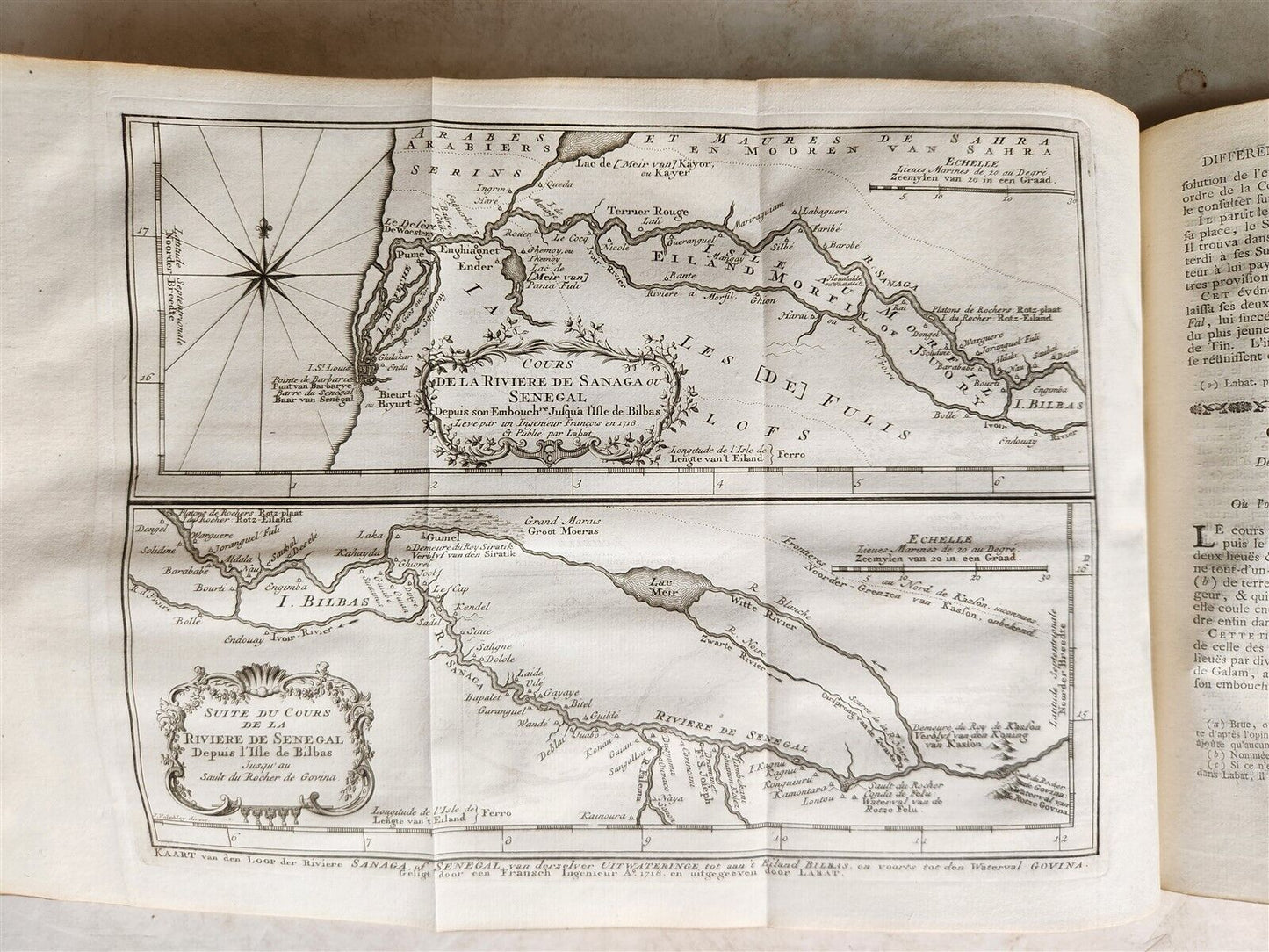 1747 TRAVELS TO AFRICA antique Histoire generale des voyages vol. 3 ILLUSTRATED
